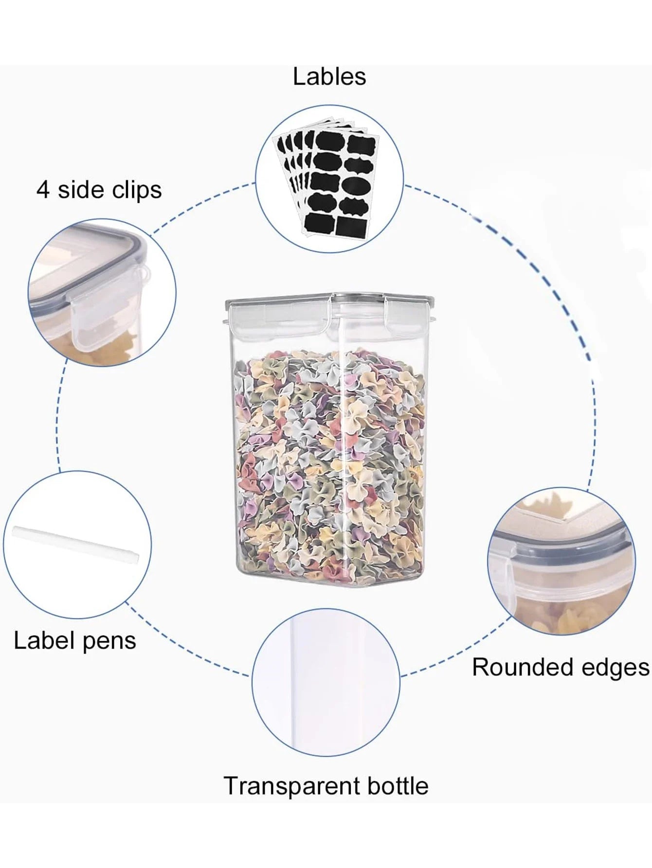 Sealed Storage Box Set with Stickers