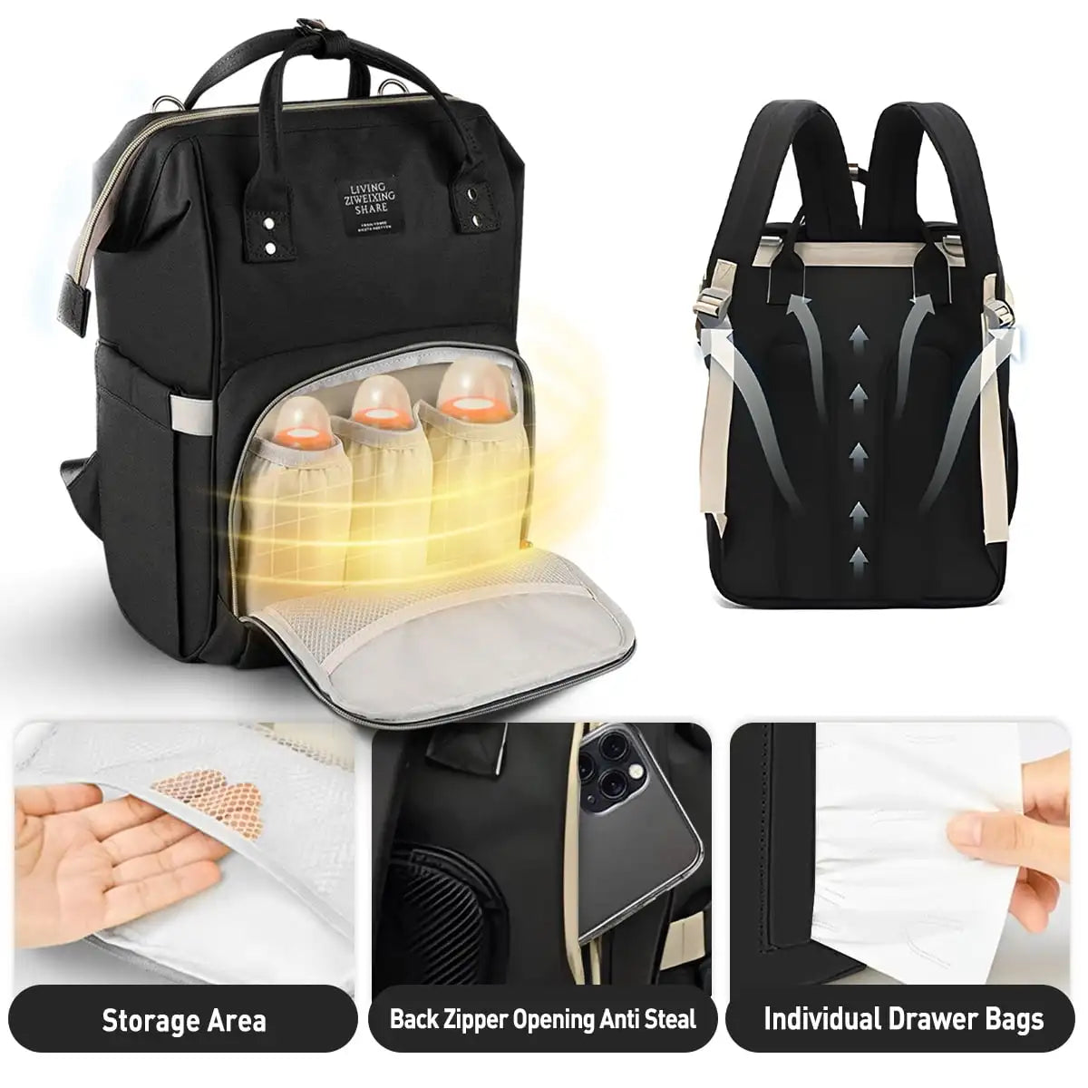 Outdoor Travel Diaper Bag Backpack