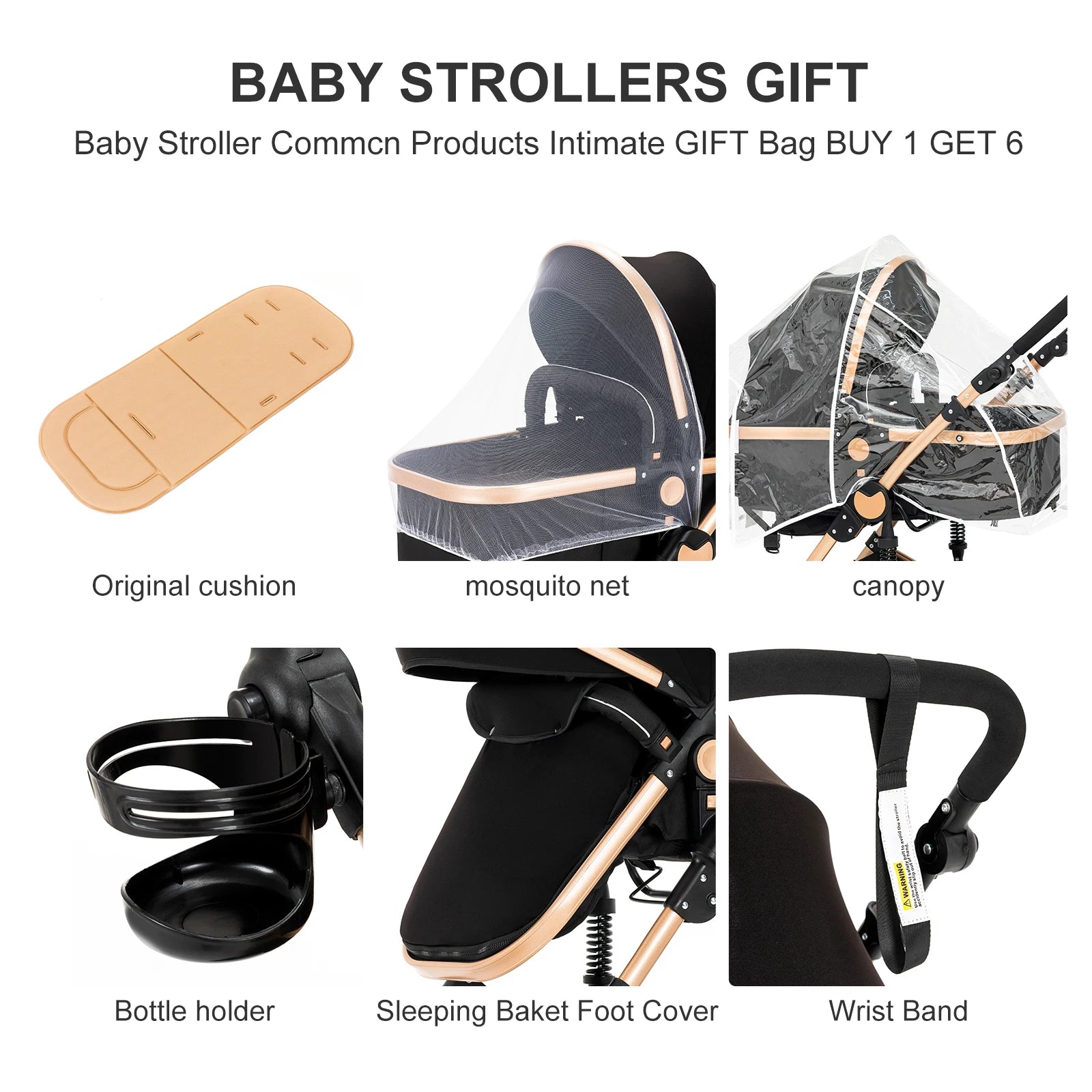 Lightweight Folding  3 in 1 Baby Cart