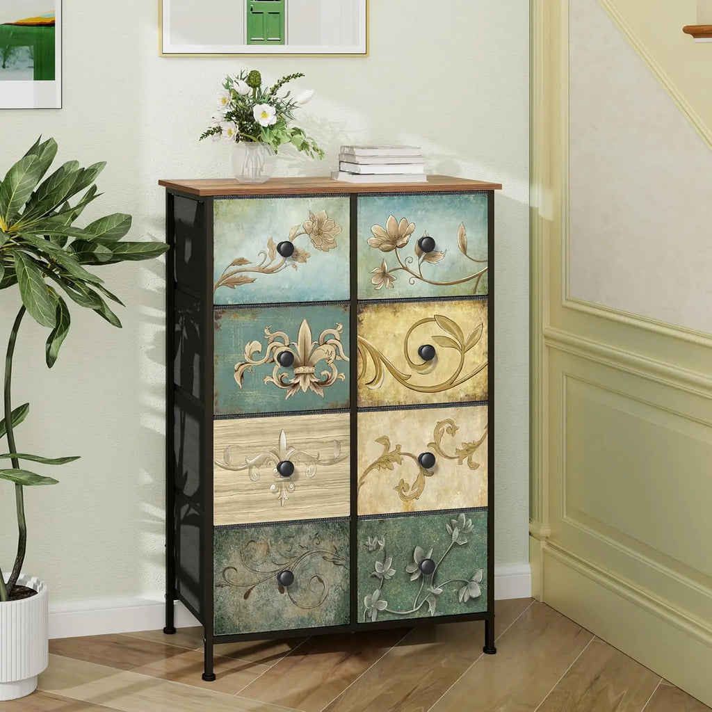 8 Drawer Retro Storage Dresser