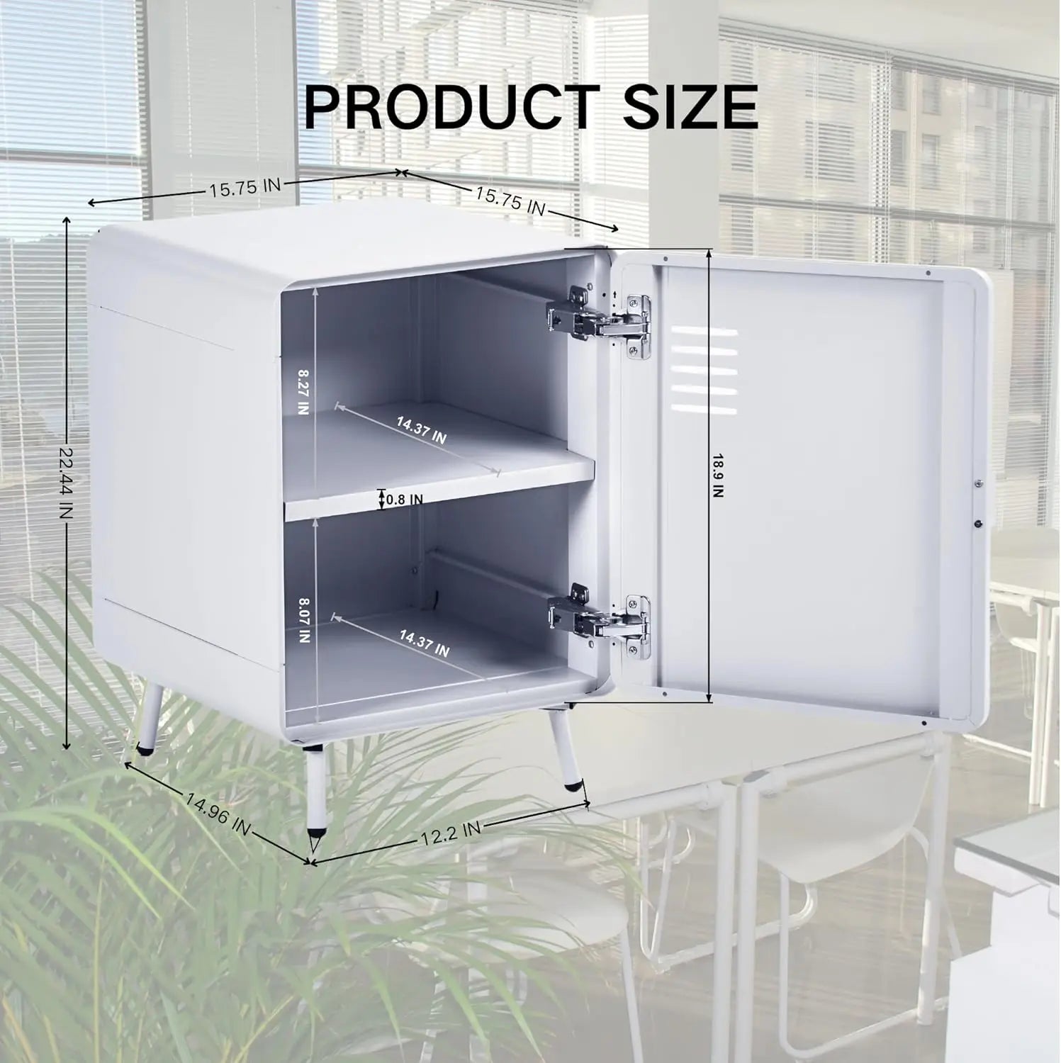 Metal File Cabinet W/ Ventilated Door