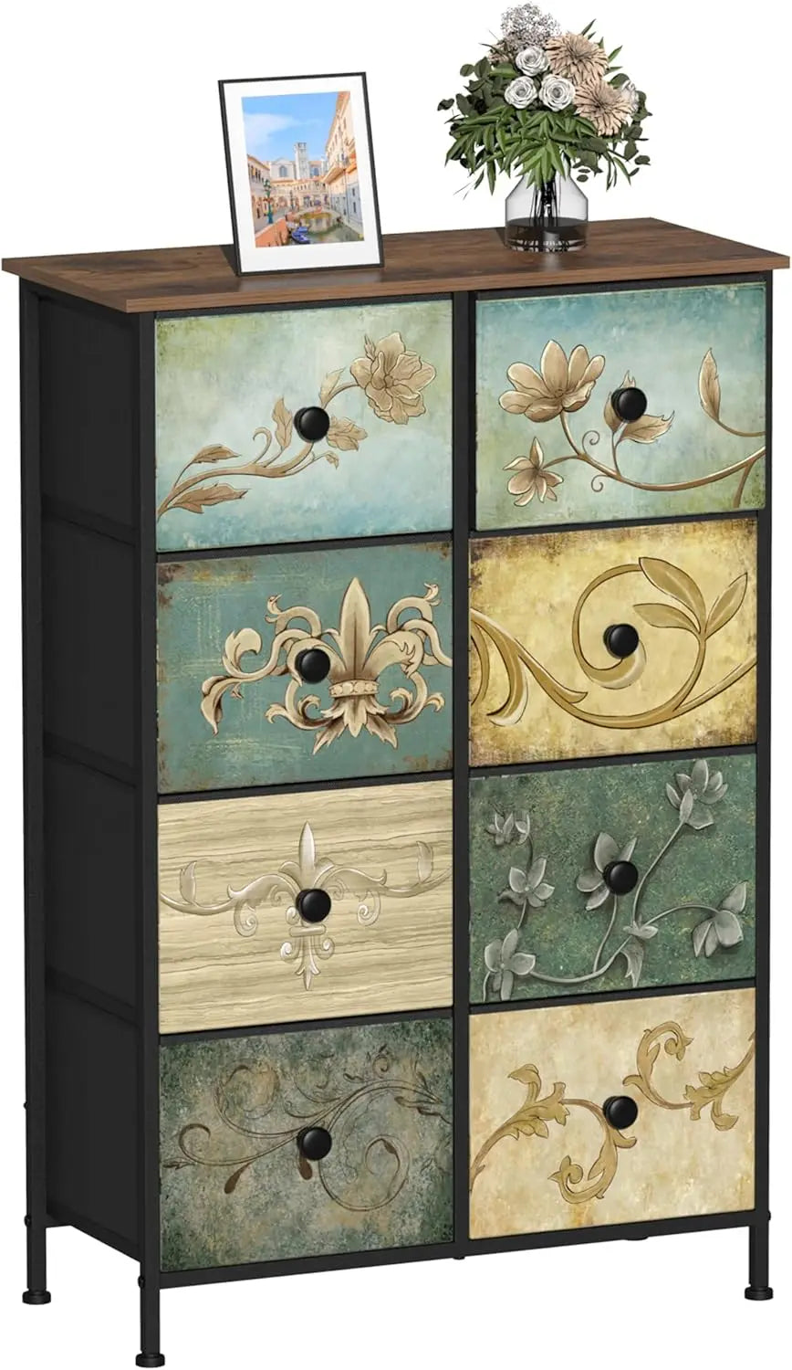 8 Drawer Retro Storage Dresser