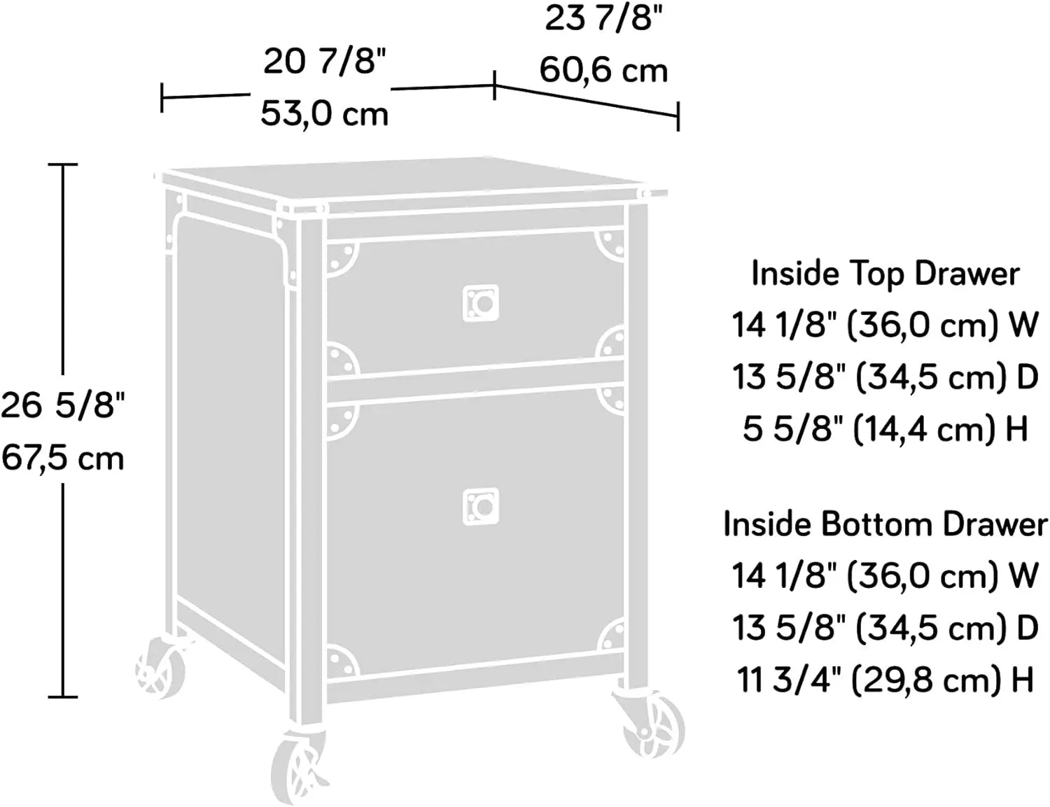 Wood File Cabinet