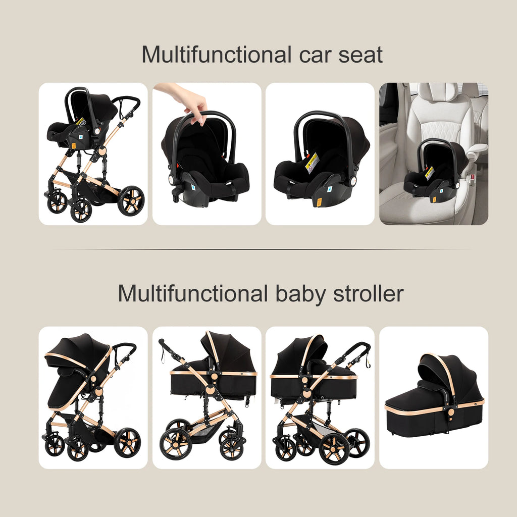 Lightweight Folding  3 in 1 Baby Cart