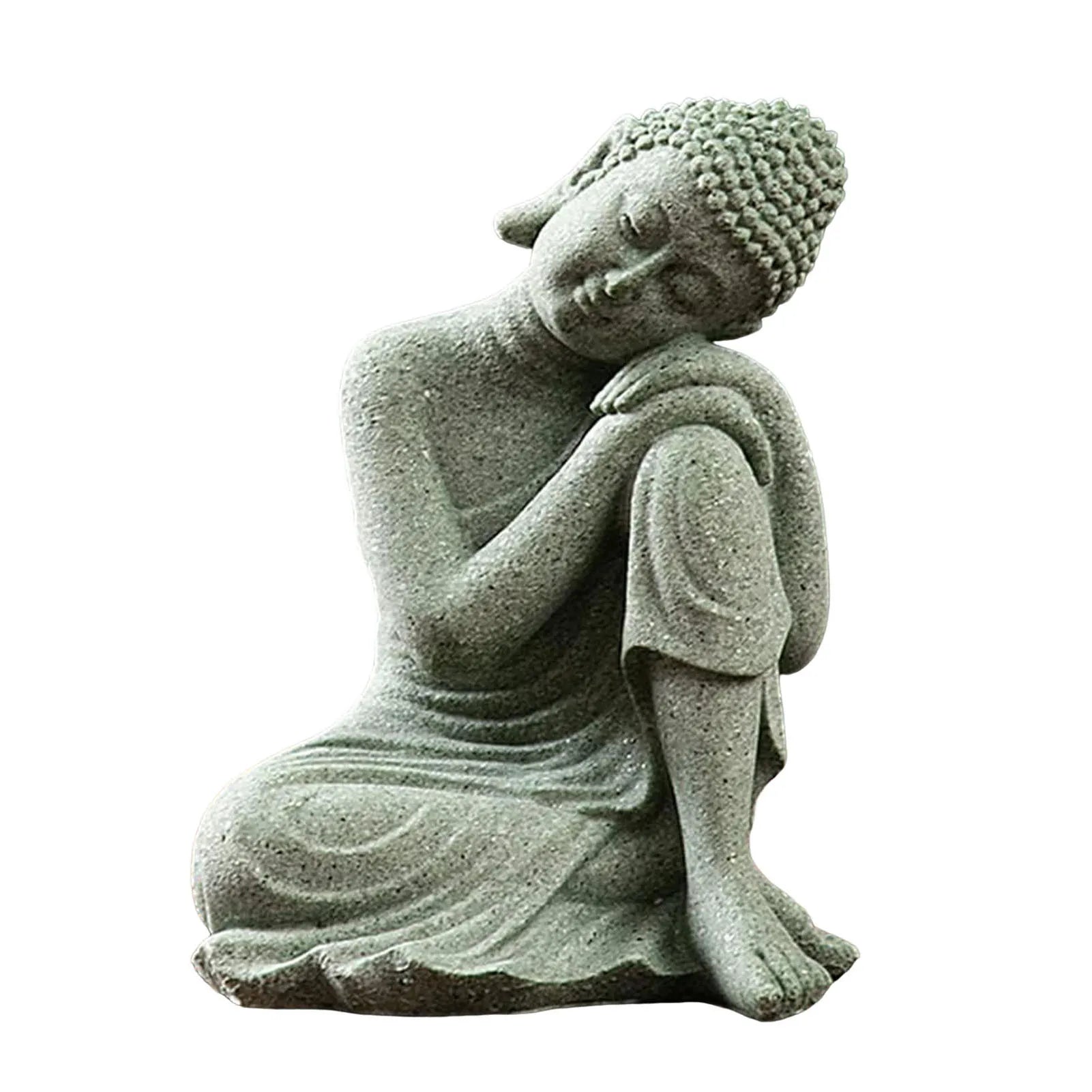 Green Sandstone Buddha Statue
