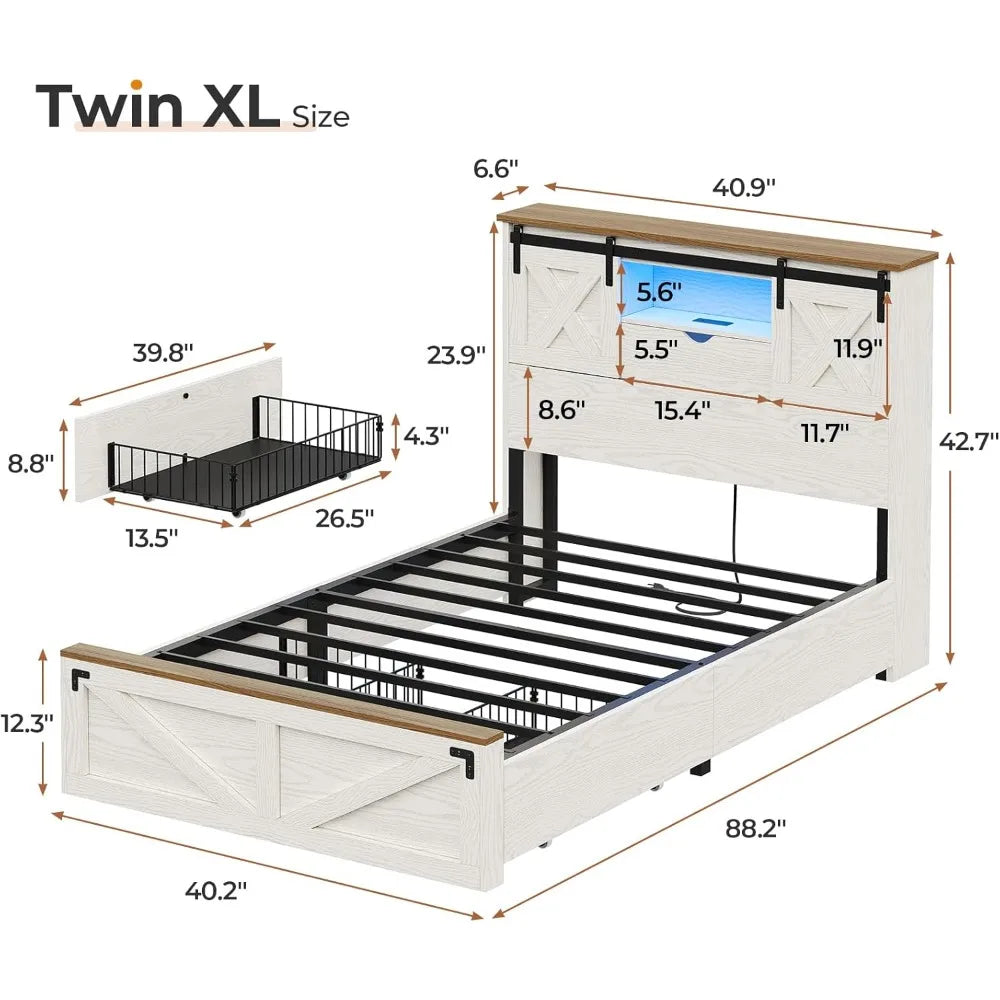 Farmhouse Twin Bed Frame