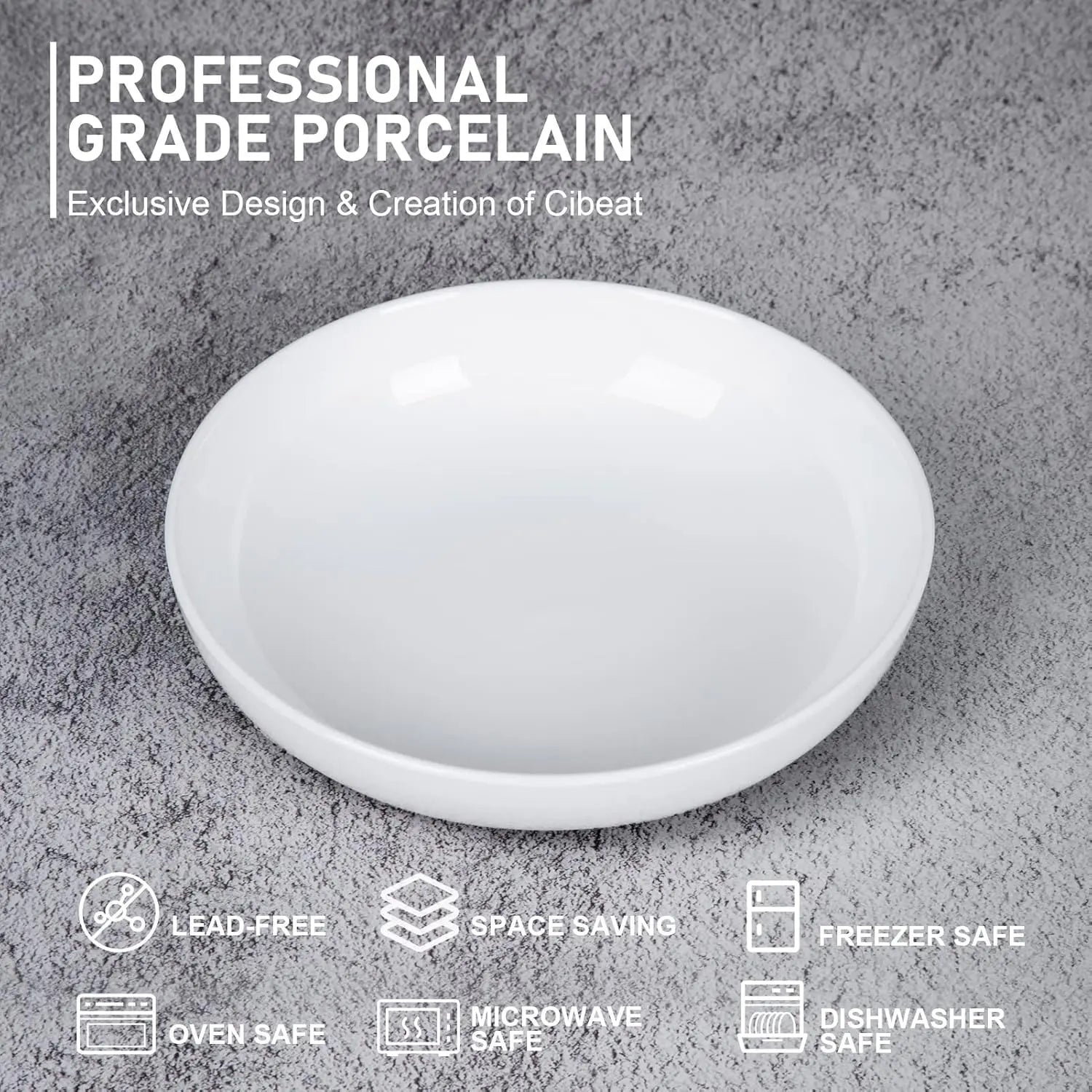 22 Oz Porcelain Pasta Bowls