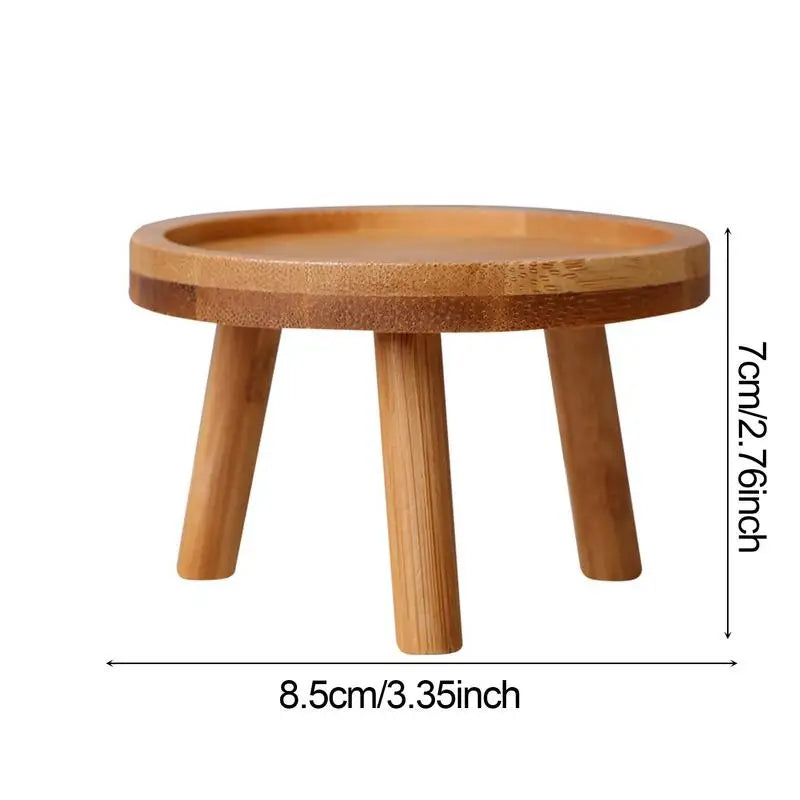 Multifunctional Wooden Stool Plant Holder
