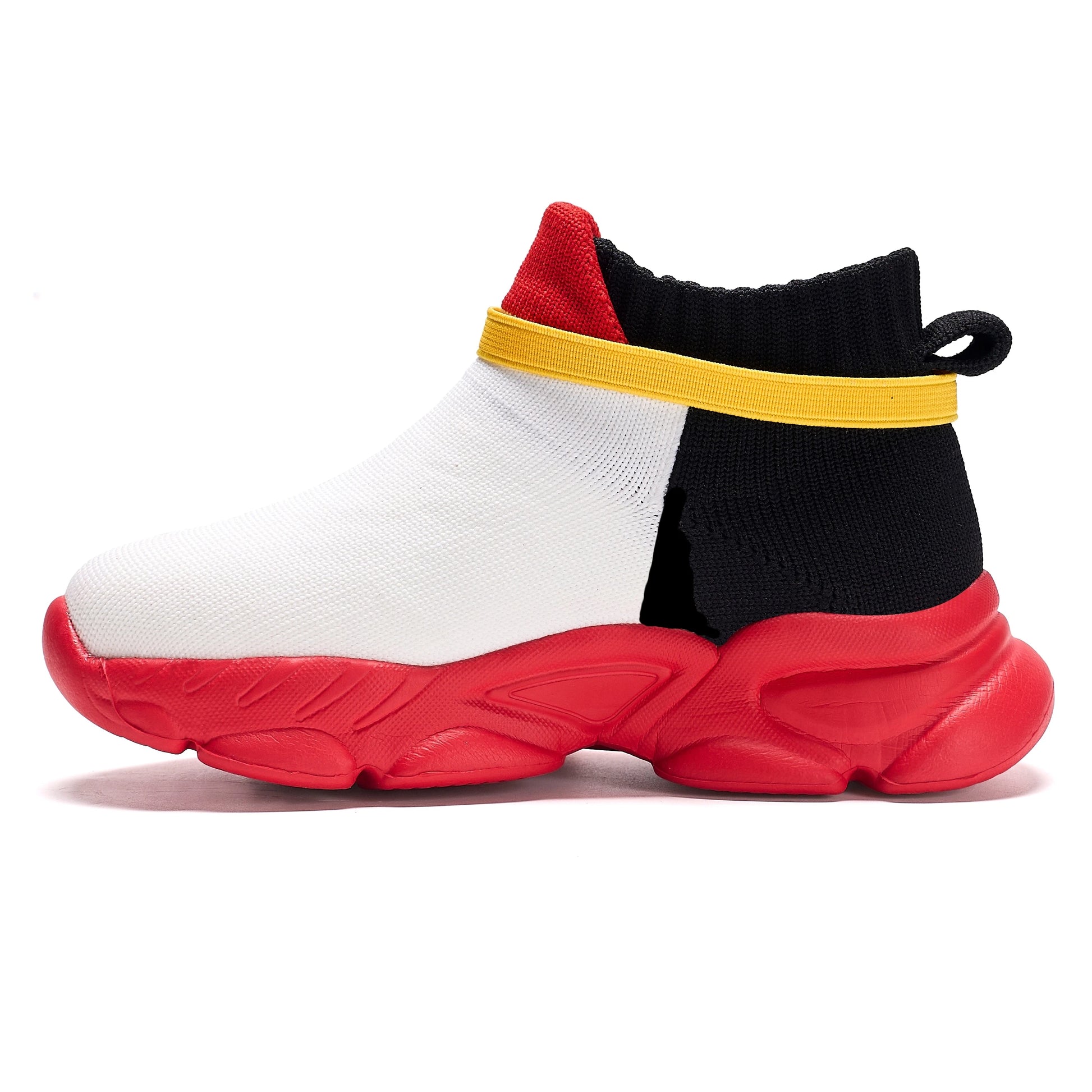 Red, Black and White Sneakers