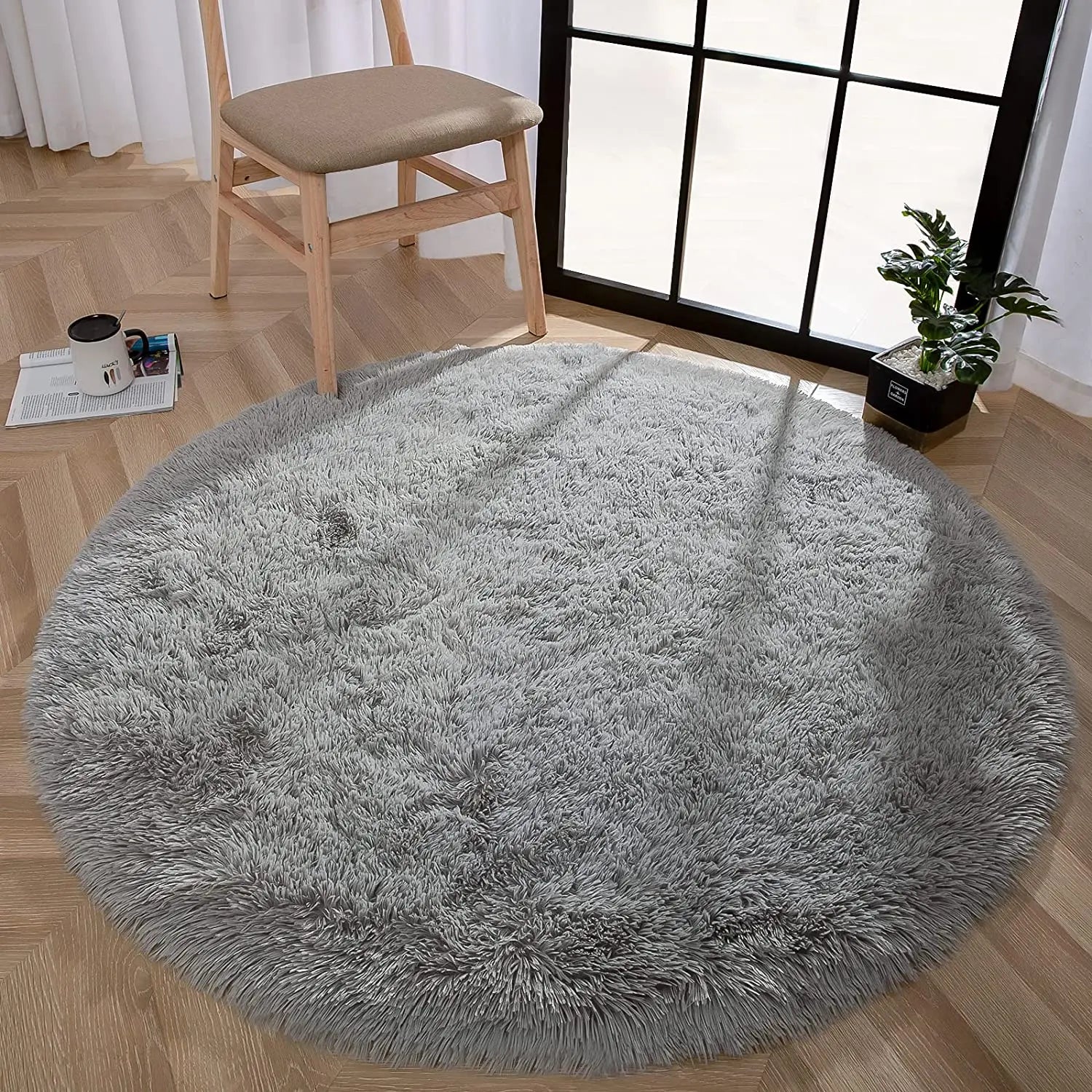 Round Plush Carpet