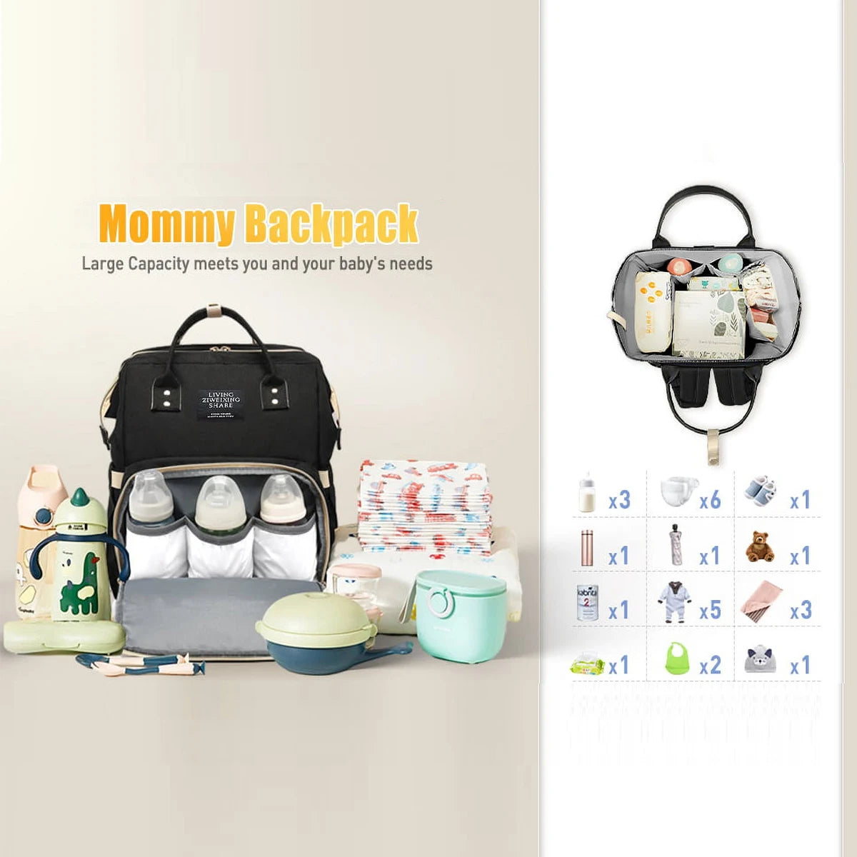 Outdoor Travel Diaper Bag Backpack