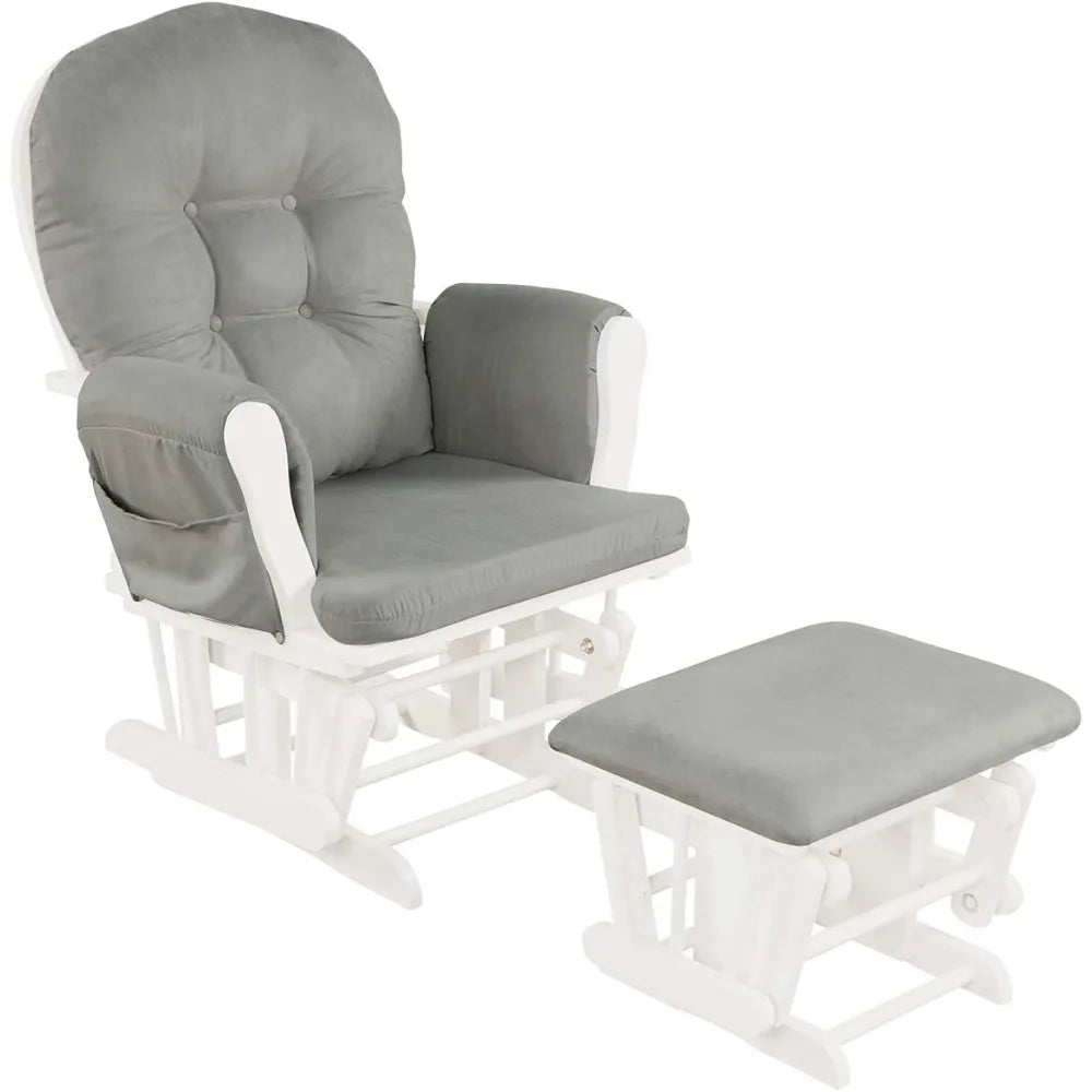 Nursery Glider with Ottoman