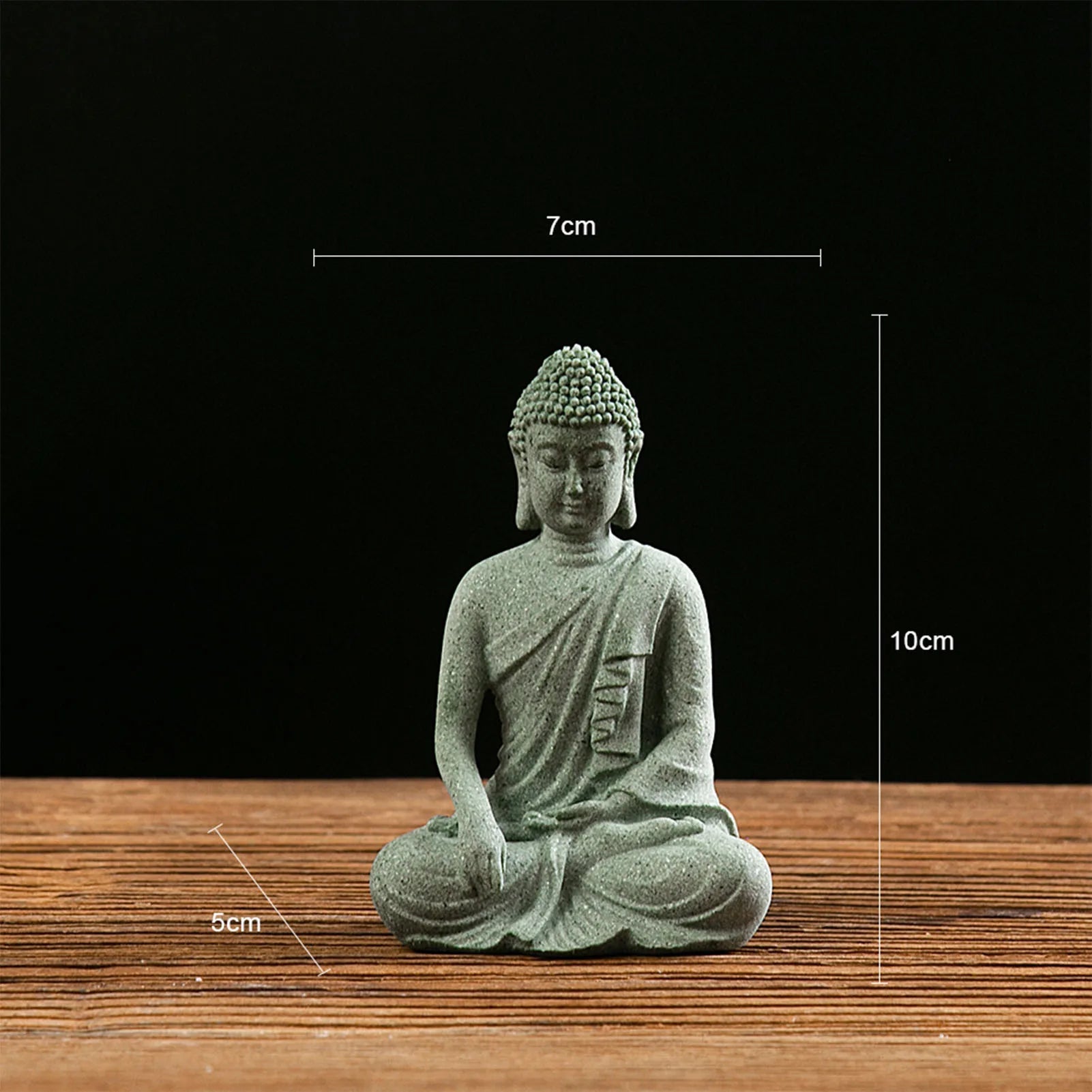 Green Sandstone Buddha Statue