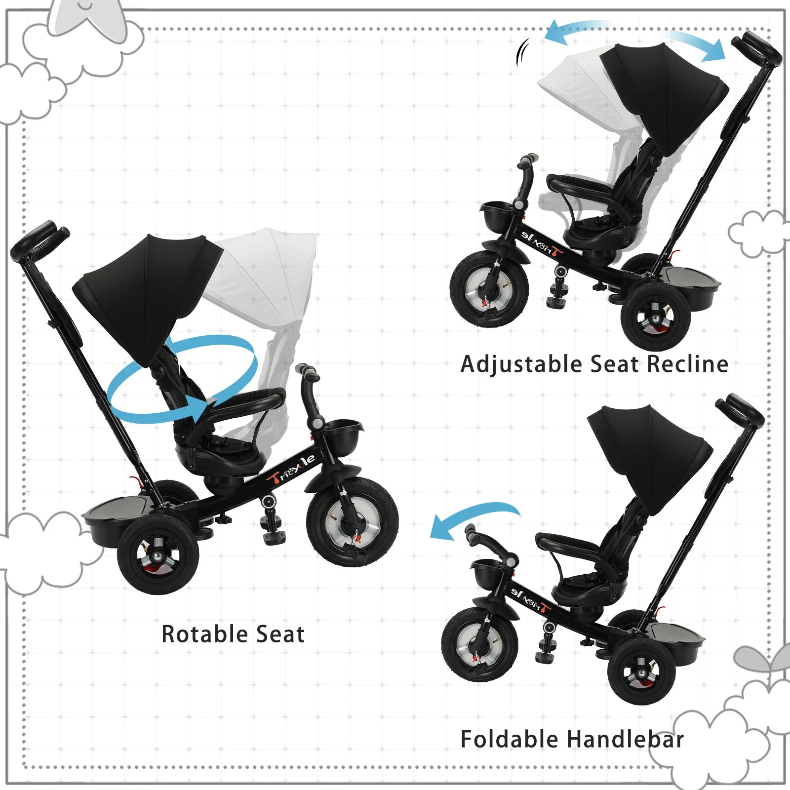 Baby Stroller Tricycle