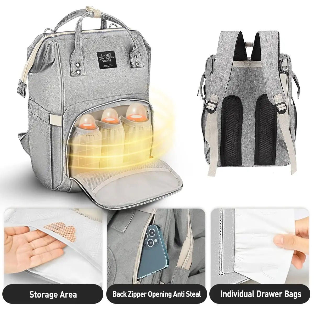 Outdoor Travel Diaper Bag Backpack