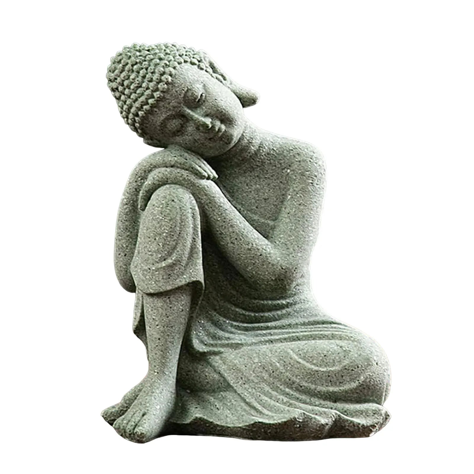 Green Sandstone Buddha Statue