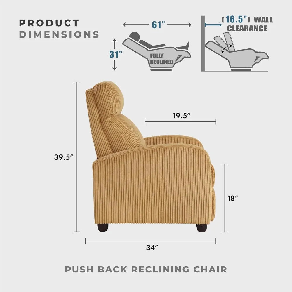 Push Back Recliner Chair