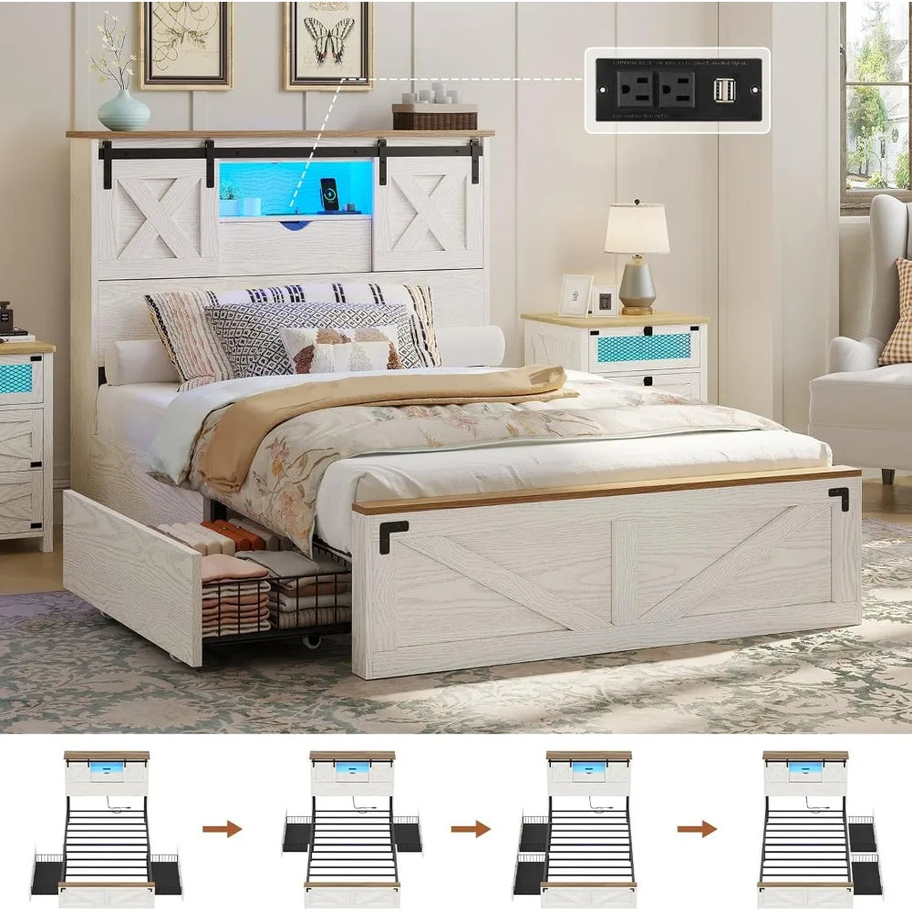 Farmhouse Twin Bed Frame
