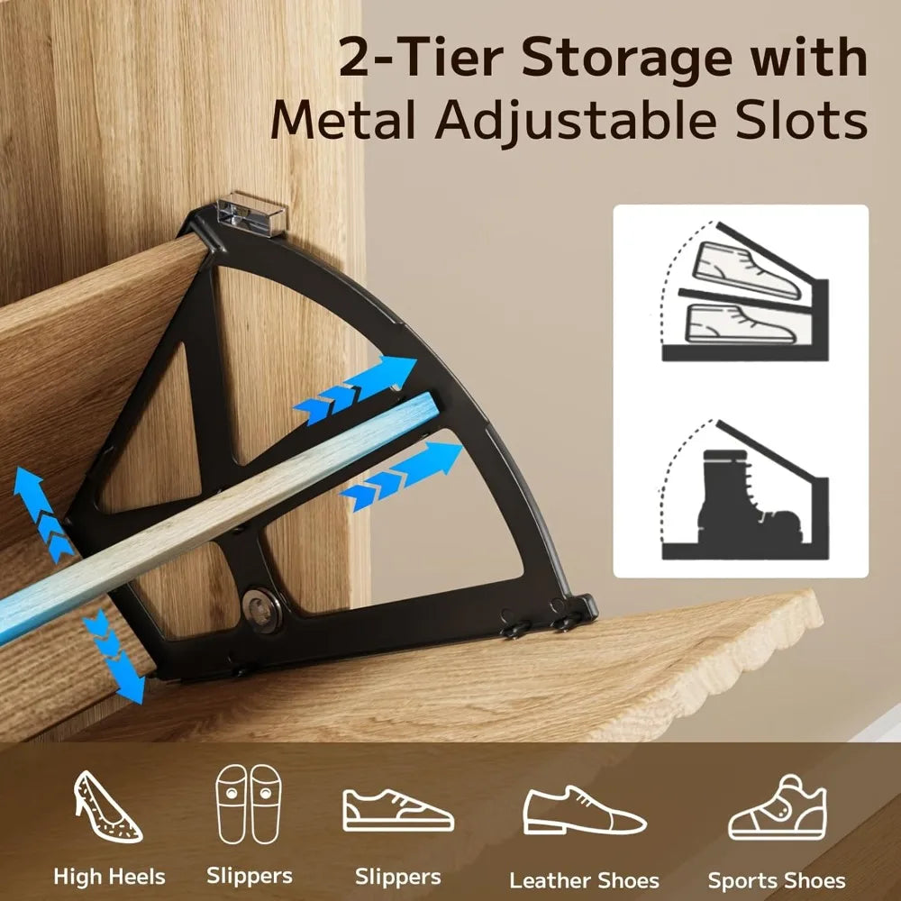 Shoe Storage Cabinet with Bench