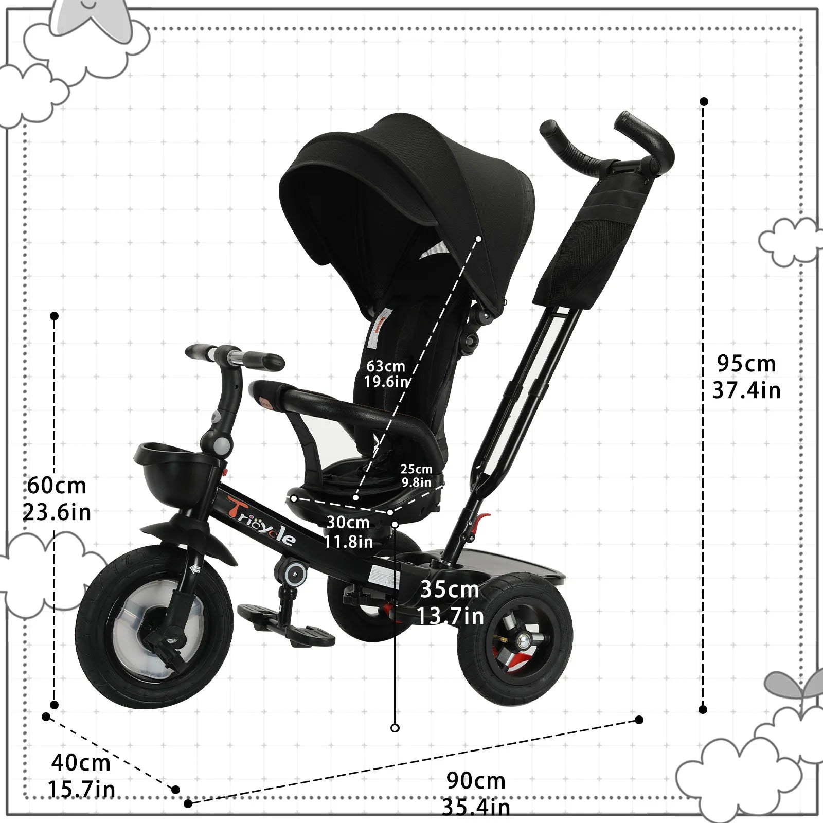 Baby Stroller Tricycle