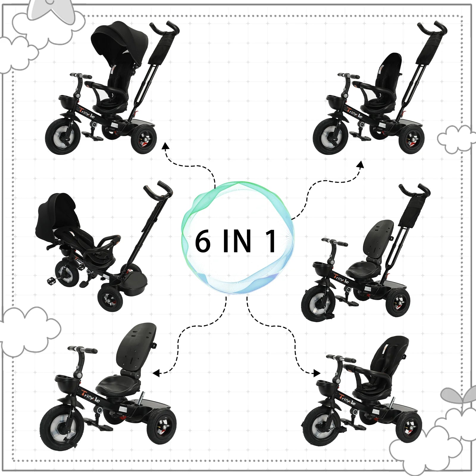 Baby Stroller Tricycle