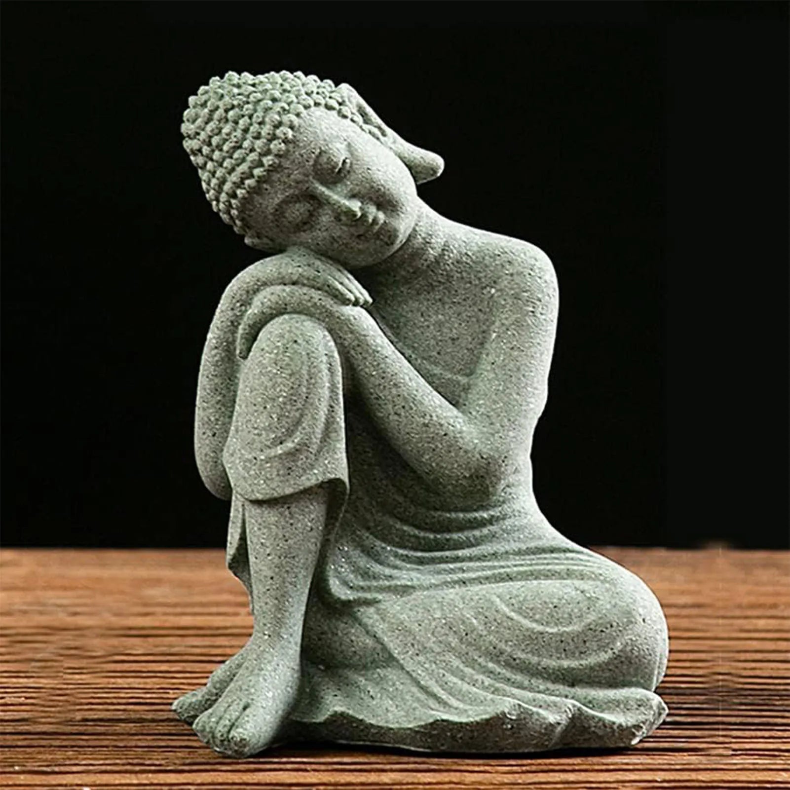Green Sandstone Buddha Statue