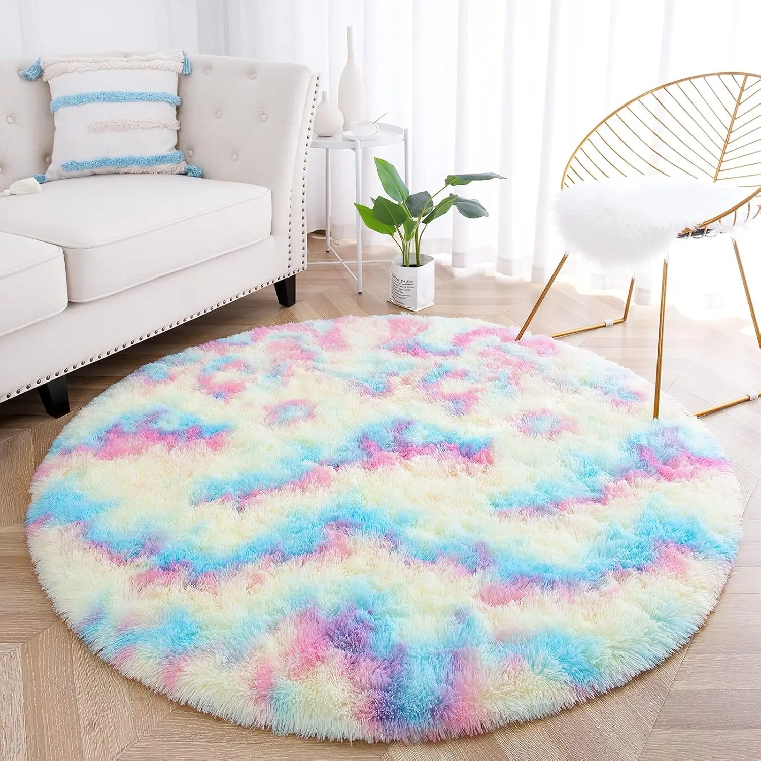 Round Plush Carpet