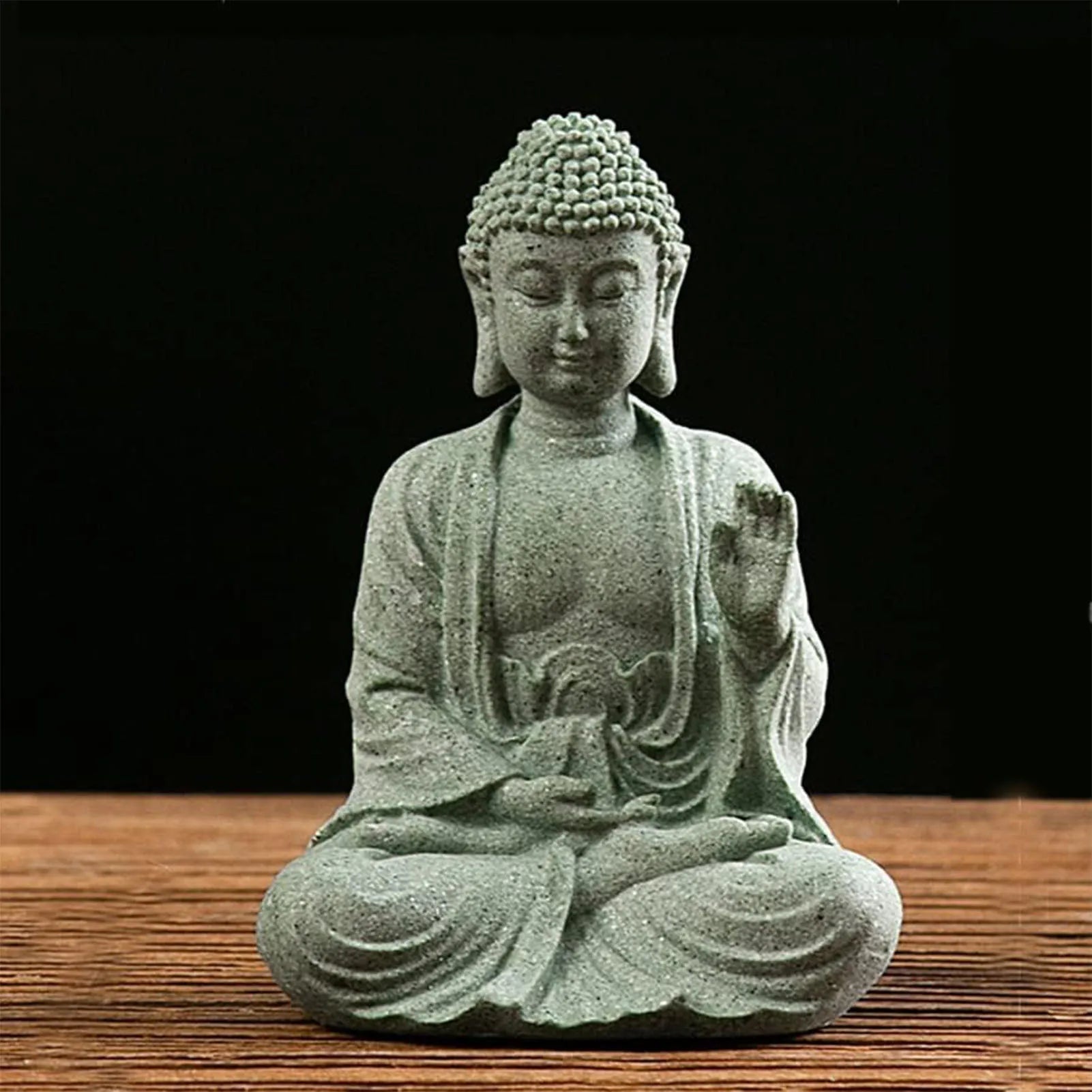 Green Sandstone Buddha Statue
