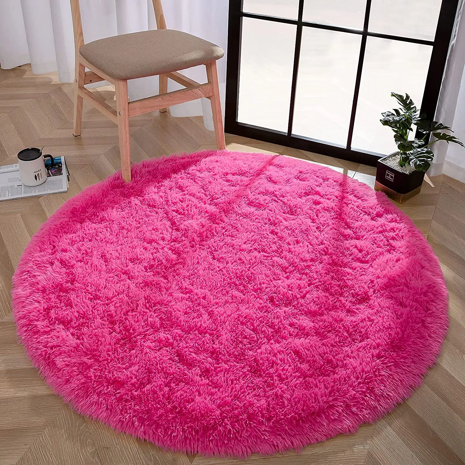 Round Plush Carpet