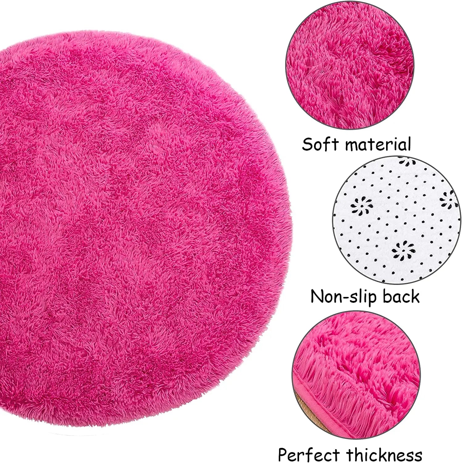 Round Plush Carpet