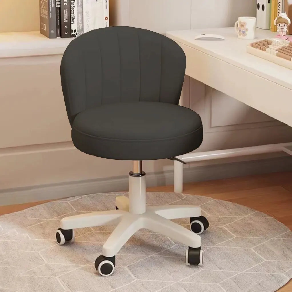 Round Rolling Armless Comfy Work Spa Chair